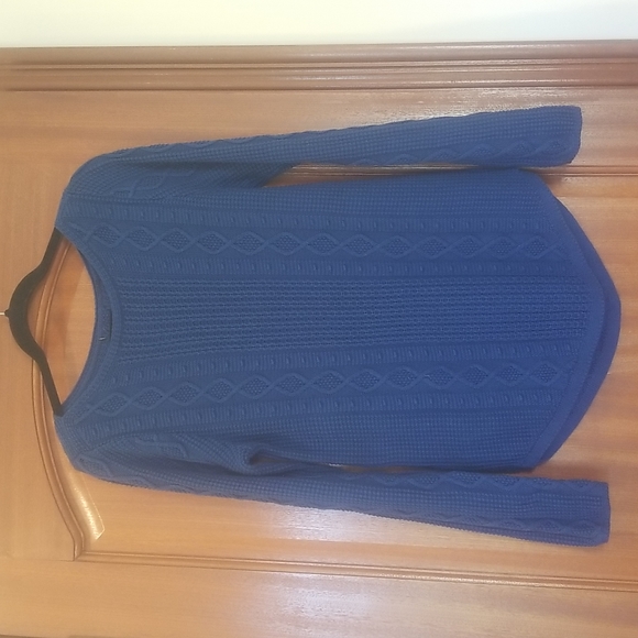 H&M Cable knit sweater- size M- color blue - Picture 1 of 7